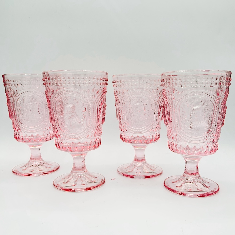 Easter Bunny hobnail glasses-set of 4
